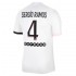 Camisola Paris Saint-Germain Sergio Ramos 4 Equipamento Segundo 2021-2022 Manga Curta